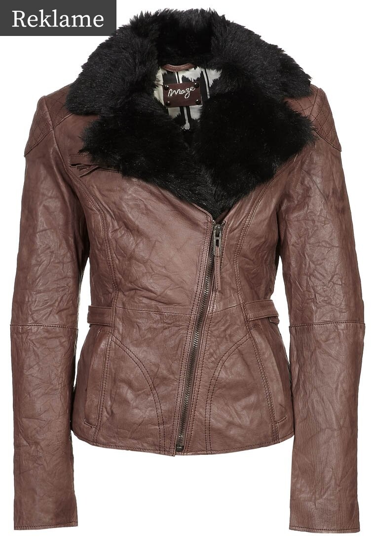 Maze Petula brun læderjakke til kvinder